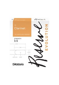 Resim D'addario Dce1035 Reserve Evolution Bb Klarnet Kamışı No: 3.5 Profesyonel - 10'lu Paket Kalın Uç Tasarımı Ve Zengin Ton Karakteri 