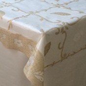 Resim Taner Pvc 135 cm Masa Örtüsü Bej 
