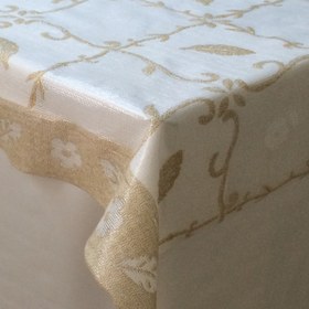 Resim Taner Pvc 135 cm Masa Örtüsü Bej 
