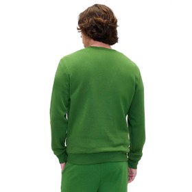 Resim GAP Logo Fleece Erkek Yeşil Günlük Stil Eşofman Üstü 645634013 