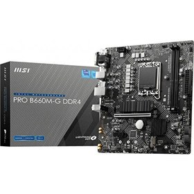 Resim MSI PRO B660M-G DDR4 1700 DDR4 3200 MHz DPx1 HDMIx1 USB3.2 mATX Anakart 