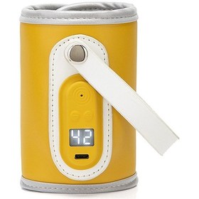 Resim Xiyyadms Bebek Biberon Isıtıcı - Taşınabilir Usb Şarjlı, Pu Deri, Gece Beslenmesi İçin Sabit Sıcaklık Ayarlı 