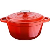 Resim Lava New Heritage Yuvarlak 22 cm Döküm Tencere-Kırmızı 