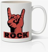 Resim Rock Baskılı Kupa Bardak Baskılı Kahve Kupa Bardak 
