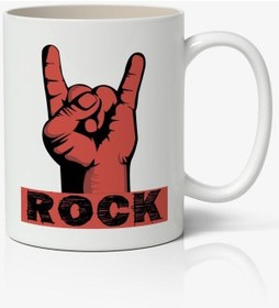 Resim Rock Baskılı Kupa Bardak Baskılı Kahve Kupa Bardak 