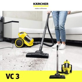 Resim Karcher Vc 3 700 W Torbasız Elektirikli Süp. - Sarı 