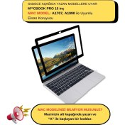 Resim McStorey Ekran Koruyucu Laptop Macbook Pro 15inç A1707 A1990 ile Uyumlu Çerçeveli Anti Glare 