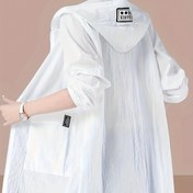 Resim Plus Beden, Yeni Moda Anne Ceketi - Geniş Kesim Kapüşonlu Kaban, Fermuarlı Düz Renk Günlük Sokak Giyimi, Makinede Yıkanabilir Her Mevsime Uygun Çok Amaçlı Mont 