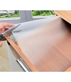 Resim Yellow Stary Home Decor 45 cm x 10 Metre Şeffaf Eva Raflık Kaymaz Dolap Içi Çekmece Raf Örtüsü Kaydırmaz 