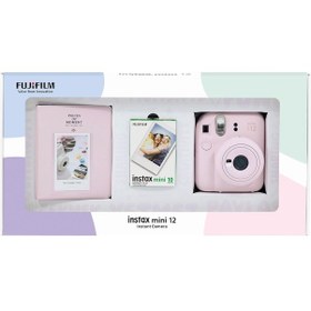 Resim Fujifilm Instax Mini 12 Fotoğraf Makinesi + 10'lu Film + Pvc Albüm Bundle Box 