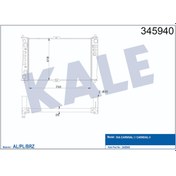 Resim Radyatör Kia Carnival 2.9 Td Crdi 99- (700X420X28) 504649474 