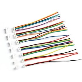 Resim 1,25mm JST 8 Pin Kablolu Konnektör Takım (180D Erkek)-10CM 