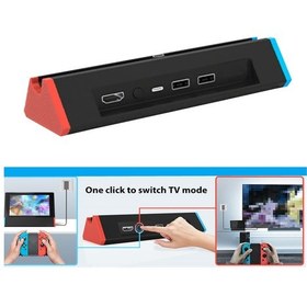 Resim Reedark Taşınabilir Nintendo Switch Tv Dok - 4k Hd Uyumlu, Usb Portlu, Şarj Edilebilir 