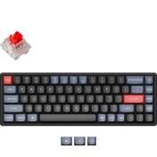 Resim Keychron K6 Pro Qmk/vıa Custom Kablosuz Mekanik Oyuncu Klavyesi-Hot-Swappable-Bluetooth 5.1-Multitasking -White Led- Gateron G-Pro Red Switch 