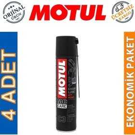 Resim Motul C3 Chain Lube Off Road 400 Ml Zincir Yağı 4 Adet 