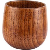 Resim Ahşap Bardaklar Doğal Masif Ahşap Çay Bardağı Ahşap Bardaklar Kahve Kupası Çay Kahve Şarap İçmek İçin Şarap Kupası 