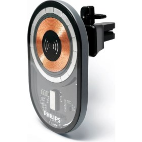 Resim Philips DLK3534Q Usb-C Girişli 15W Araç Içi Magsafe Kablosuz Hızlı Şarj Cihazı 