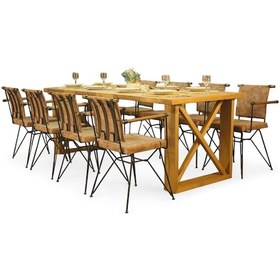 Resim Neiwel Leis Doğal Ahşap Yemek Masası-120-240 Açık Ceviz 