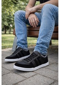 Resim Ghattix Erkek Spor Ayakkabı Günlük Siyah Siyah 