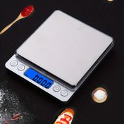Resim 1 adet 3Kg/500G 0.1 /0.01g Dijital Mutfak Tartısı Hassas Teraziler Takı Tartımı için Yiyecek Diyet Posta Denge Ölçme LCD Elektronik 