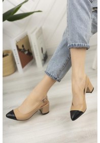 Resim Muggo Lady Garantili Kadın Günlük Topuklu Ayakkabı 