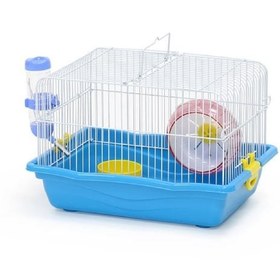 Resim Dayang Aksesuarlı Hamster Kafesi Renkli 35x26x23 Cm 