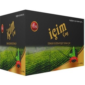 Resim İçim Çay Demlik Süzen Poşet Siyah Çay 5 KG 