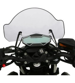 Resim GP Kompozit CF Moto 400 NK / 650 NK 2017-2020 Uyumlu Ön Cam Siyah 34 cm 