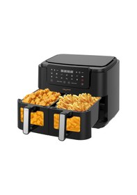 Resim Hutt D9 Çift Hazneli 9 Lt Airfryer Yağsız Fritöz 