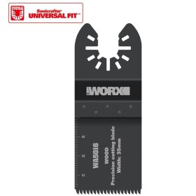 Resim Worx WA4948 Çok Amaçlı Raspalama Makinası İçin 35x40mm Ahşap, Fiberglas, PVC Universal Kesme Bıçağı 