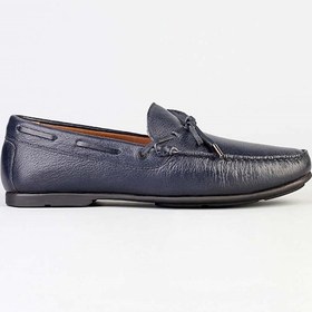 Resim Hakiki Deri Lacivert Erkek Günlük Loafer Ayakkabı Lacivert 