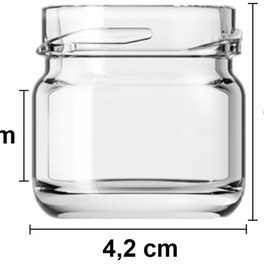 Resim 29 Ml Küçük Cam Kavanoz 29 Cc Numune Kavanozu Metal Siyah Kapaklı 25 Adet 