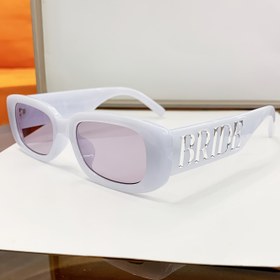 Resim Moda Beyaz Kare Çerçeve Kadınlar için Moda Gözlükler, Yansıtıcı Olmayan PC Lensler, Metal Menteşeler - Düğünler ve Partiler için Mükemmel 
