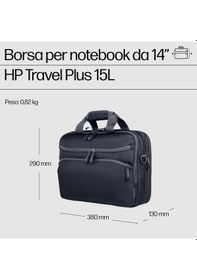 Resim Hp 14 Travel Plus 15lt Laptop Çantasi Graphite Blue A2ce2aa Çok Renkli 