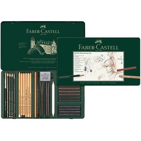 Resim Faber Castell Pitt Monochrome Karakalem Eskiz Seti 33 Parça 