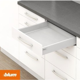 Resim Blum Tandembox Antaro Bas Aç Bordürsüz M 50 Cm İpek Beyazı Beyaz 
