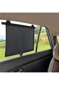 Resim Dashanshop 2si1 Evrensel Araç Perdesi Emniyeti Kancalı Siyah Uv Koruma Güneşlik 