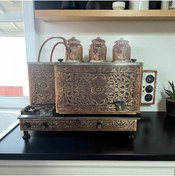 Resim Genel Markalar Bakır Elektrikli ve LPG 1.Sınıf Çay Kazanı 3 Demlik 35 LT Kapasiteli 