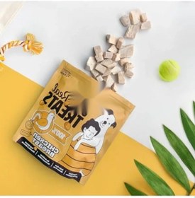 Resim Dondurularak Kurutulmuş Çiğ Tavuk Göğsü Ödül Maması 40g 0.75 LT - 2.5 LT - 12 KG 