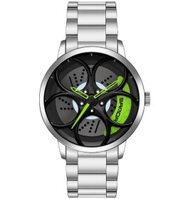 Resim Sones Sanda 3358 Kamuflaj Serisi Erkek Saati Çalar Saat Su Geçirmez Elektronik Saat, Renk: Yeşil Beyaz 