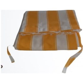 Resim Balkon Perdesi En.350X250 Cm Kullanıma Hazır Üstü Korniş Düğmeli (484759790) Sarı 