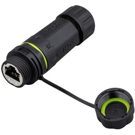 Resim Mn6 Mn808f Dişi-dişi Ip68 Su Geçirmez Rj45 Konnektör Kapaklı, Dış Mekân Ethernet Bağlantısı 