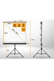 Resim LiteOut 180x180cm Tripod Ayaklı Projeksiyon Perdesi 