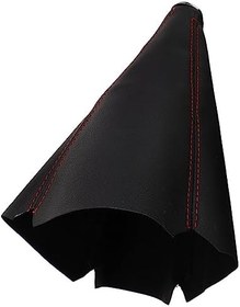 Resim Holibanna Evrensel Araba Vites Topuzu Bagaj Vites Kolu Kapağı Şık Kırmızı Dikişli Şık Görünüm 