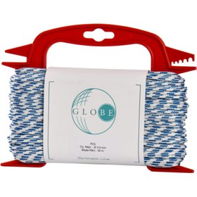 Resim Globe 3,0 Mm Polyester Çok Amaçlı Ip Halat - Beyaz-mavi - 40 M. 