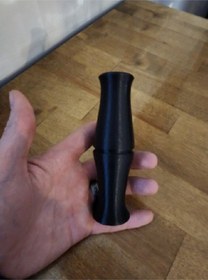Resim Standart Kaz Çağırma Düdüğü Tamamen 3d Baskılı Ve Fonksiyonel Siyah 