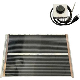 Resim Karahisar Kuluçka Rexva Analog Termostatlı Kablolu Karbon Isıtıcı Film 50X80 cm 