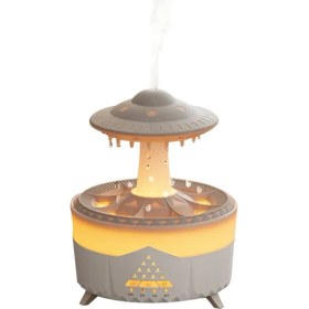 Resim Ufo Su Damlası Aromaterapi Makinesi Evi Büyük Sis Masaüstü Sessiz Kontrol Temel Difüzör Abd Fiş Beyaz (Yurt Dışından) 