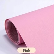 Resim Deri Tamir Yaması Tamir Kiti Kendinden Yapışkanlı Pu Deri Tamir Bandı Kanepe Pink 137x50cm 