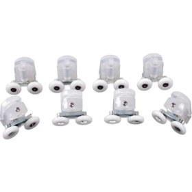 Resim Lavin Duşakabin Tekeri Türkiye Üretimi 1.sınıf Sert Plastik 4 Adet Alt ve 4 Adet Üst 